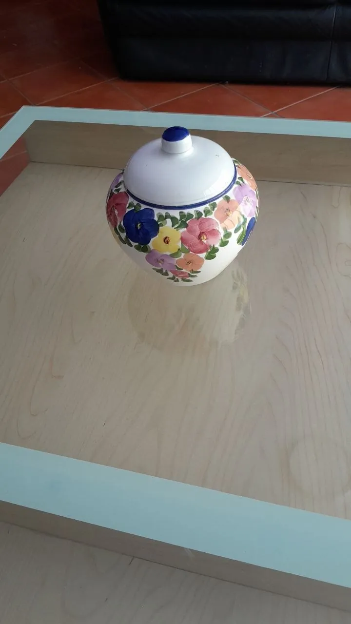 Ваза ручной росписи с крышкой, 3€, Эшторил